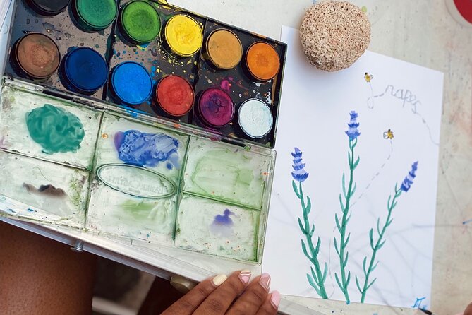 1 Hour Watercolor Workshop in Parikia Paros! - Painting two Greek-themed scenes