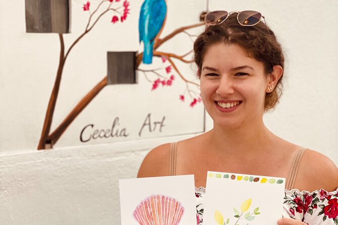1 Hour Watercolor Workshop in Parikia Paros! - What the 75-minute schedule means