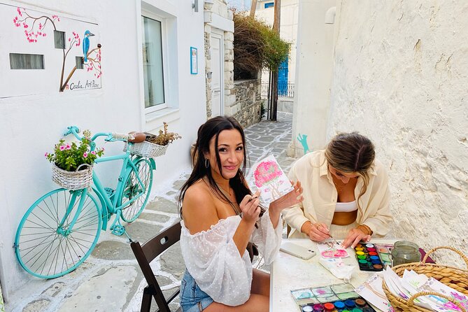 1 Hour Watercolor Workshop in Parikia Paros! - Starting with watercolor basics