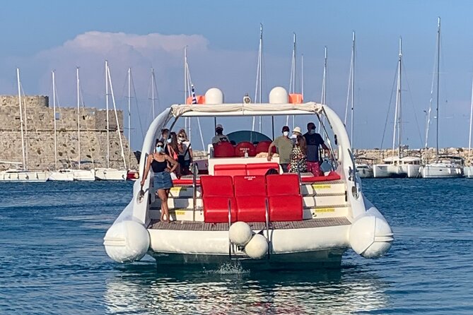 4 Hour Beach Tour with Meal and Unlimited Drinks in Rhodes - A Fast Boat Day Along Rhodes’ East Coast