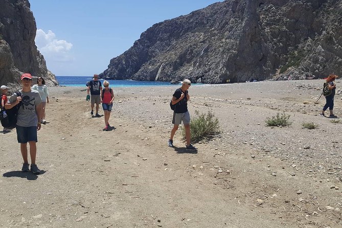 4x4 Safari Tour South Crete Agiofarago Matala - Walking the gorge to the pebble beach
