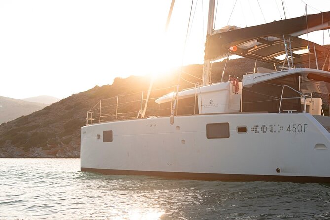 Ag. Nikolaos: Catamaran Trip with Sushi, Drinks, & Water Toys - Swimming in a quiet bay