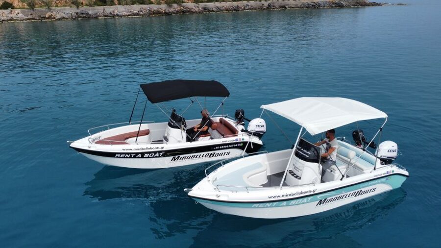 Agios Nikolaos: Motorboat or Speedboat Rental - Kolokytha Bay for swimming and a short walk