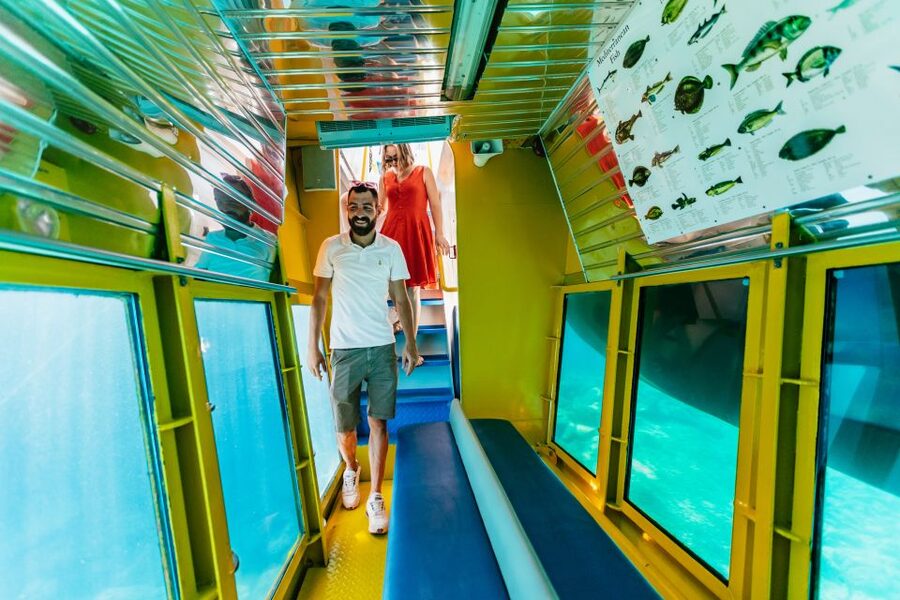 Agios Nikolaos: Semi-Submarine Cruise - From underwater windows to the main deck