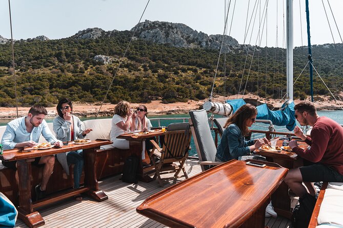 All Day Cruise -3 Islands to Agistri,Moni, Aegina with lunch and drinks included - Greek lunch and drinks on the open water