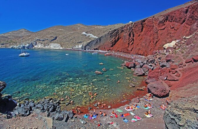 Archaeological Bus Tour To Akrotiri Excavations & Red Beach - Key points to know before booking