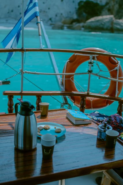 Argostoli: Full-Day Boat Trip with Lunch & Wine - Boat size, comfort, and the social mood