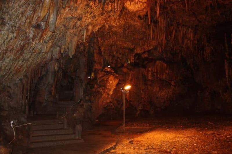 Argostoli: Shore Excursion to Caves with Local Wine Tasting - Melissani Lake by small boat