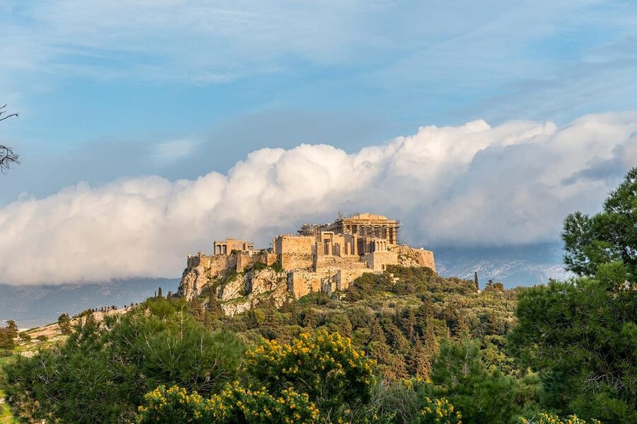 Athens: Acropolis and Mythology Highlights Small Group Tour - The Temple of Olympian Zeus from the outside