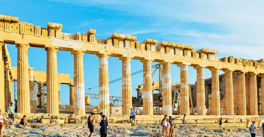 Athens: Acropolis Ticket with Optional Audio or Live Guide - The Theater of Dionysus begins the climb