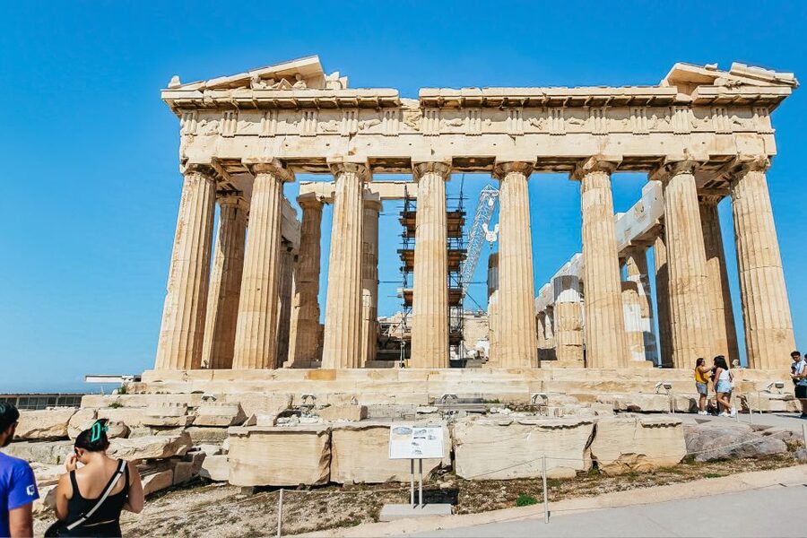 Athens: Acropolis Ticket with Optional Audio or Live Guide - The Odeon of Herodes Atticus and the views below