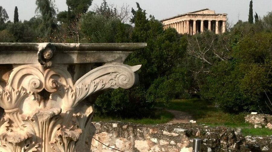 Athens: Agora and Hephaistos Temple Entrance Ticket - Finding the entrance at Thissio Square