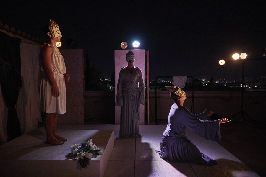 Athens: Ancient Greek Theater Performance - Medea, Oedipus, Odysseus, and the god of Wealth