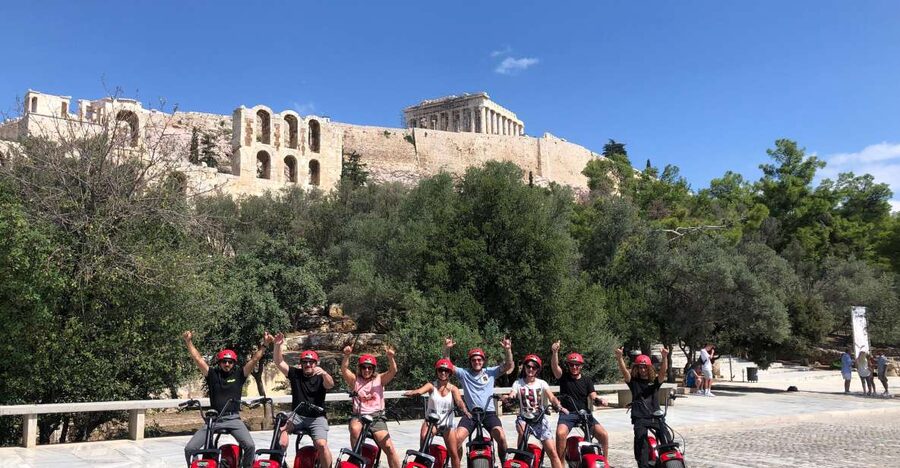 Athens: Award-Winning Acropolis Guided e-Scooter Tour - Odeon of Herodes Atticus and the Acropolis approach
