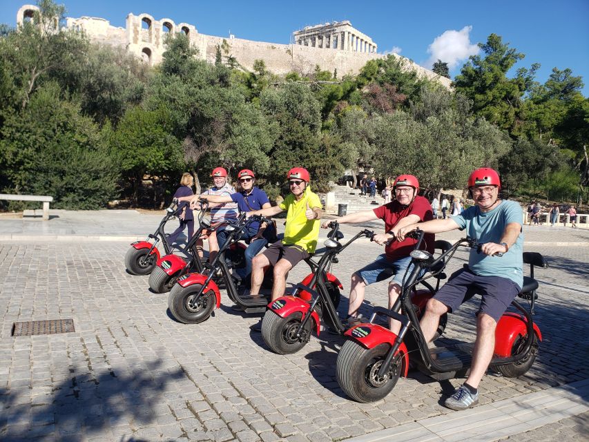 Athens: Award-Winning Acropolis Guided e-Scooter Tour - What riding the fat-tyre scooters feels like