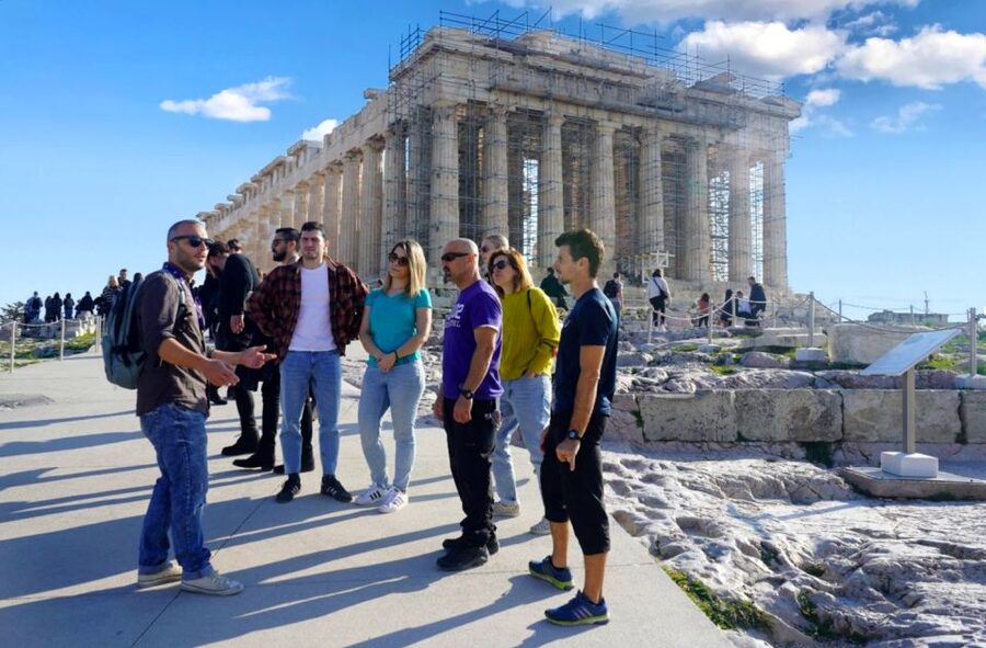 Athens: Bike Tour with Acropolis & Parthenon Visit - A pause at the Metropolitan Cathedral and a ride through Plaka