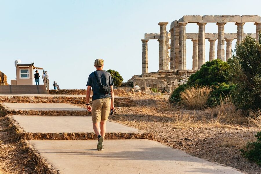 Athens: Cape Sounion & Poseidon Temple Sunset Half-Day Trip - Cape Sounion: sea views before the temple