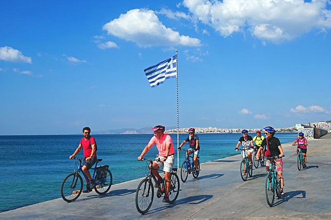 Athens City and Sea bike tour - Starting in Plaka, with the Acropolis close by