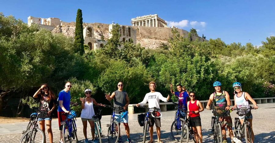 Athens: City Highlights Bike tour - Monastiraki, Plaka, and the Cathedral break