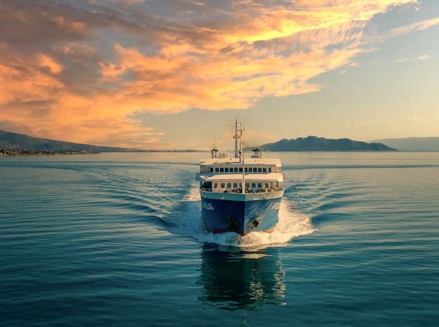 Athens: Ferry Boat Ticket to/from Agistri Island - Boarding a Spacious Ferry for the 95-Minute Crossing