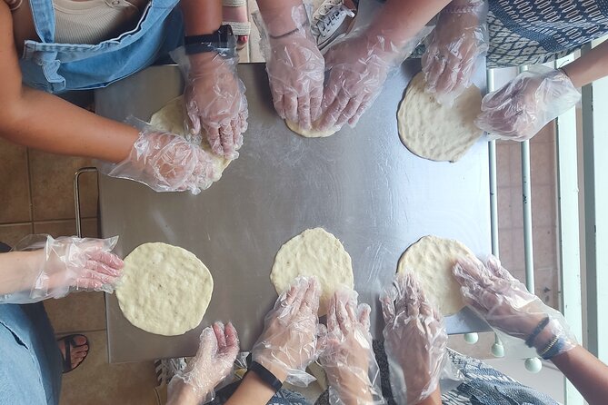 Athens Greek Cooking Class Pita Gyros from Scratch with a Local - Sitting down to the meal and dessert