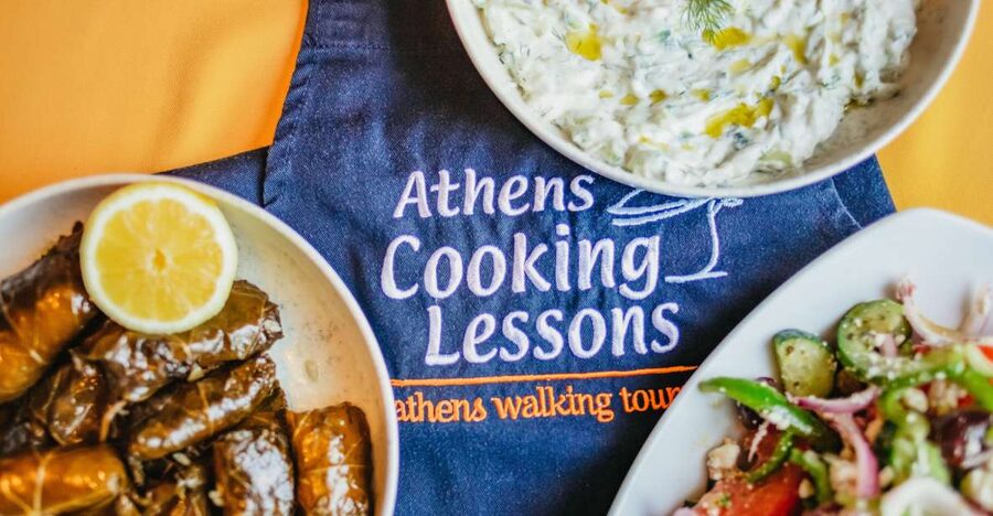Athens: Greek Cuisine Cooking Class and 3-Course Dinner - Making the starters and salads