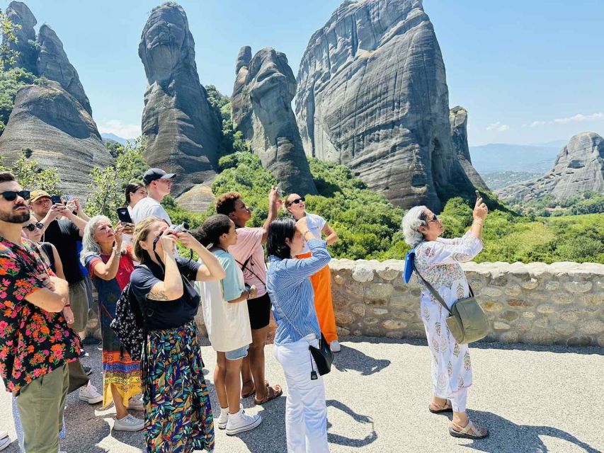Athens: Guided Tour to Meteora Monasteries & Hermit Caves - Inside three monasteries
