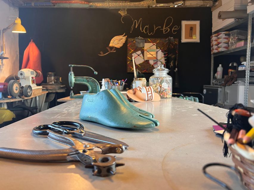 Athens: Make your own Leather Sandals Workshop - Arriving with coffee, cookies, and Greek hospitality
