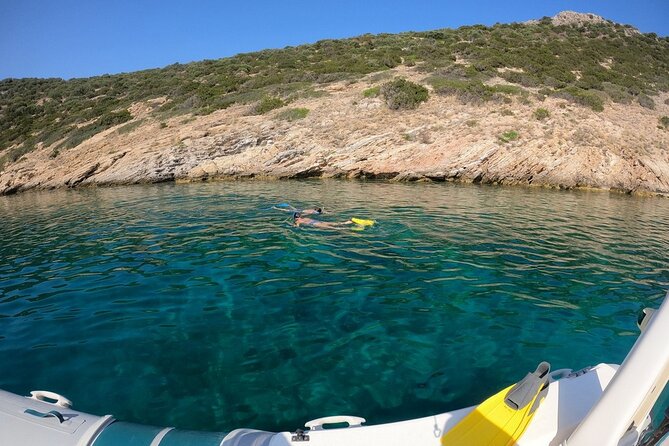 Athens, Nea Makri: Guided Small Group Snorkeling Boat Excursion - Schinias Bay, shallow water, and time to relax