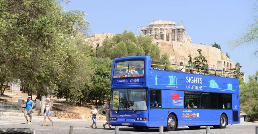 Athens, Piraeus, and Coastline: Blue Hop-On Hop-Off Bus - Green Line: beaches and Vouliagmeni Lake