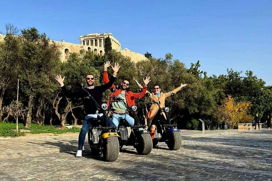 Athens: Premium Guided E-Scooter Tour in Acropolis Area - Kerameikos, where ancient Athens feels less obvious