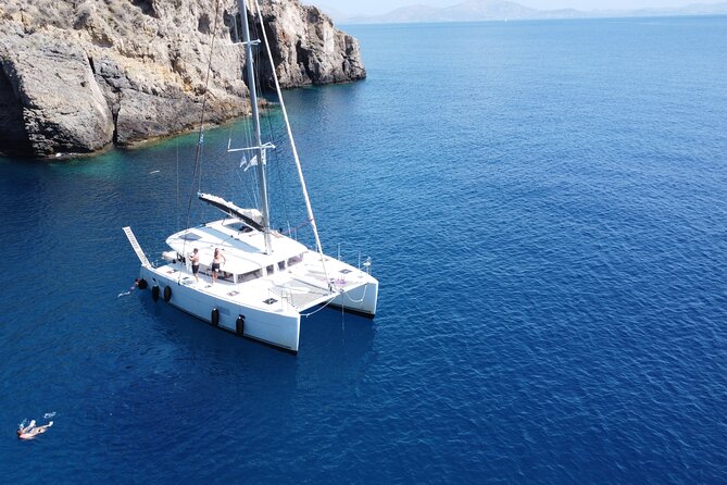Athens Private Half day Catamaran cruise with meal & drinks - Leaving Alimos Marina for the Saronic Gulf