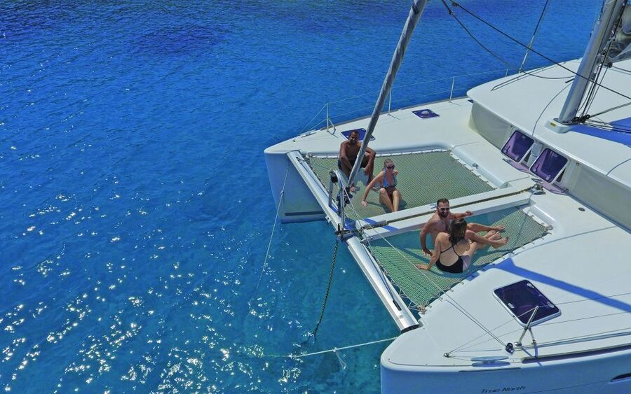 Athens: Riviera Catamaran Cruise with Meal and Drinks - Voula, the first chance to swim