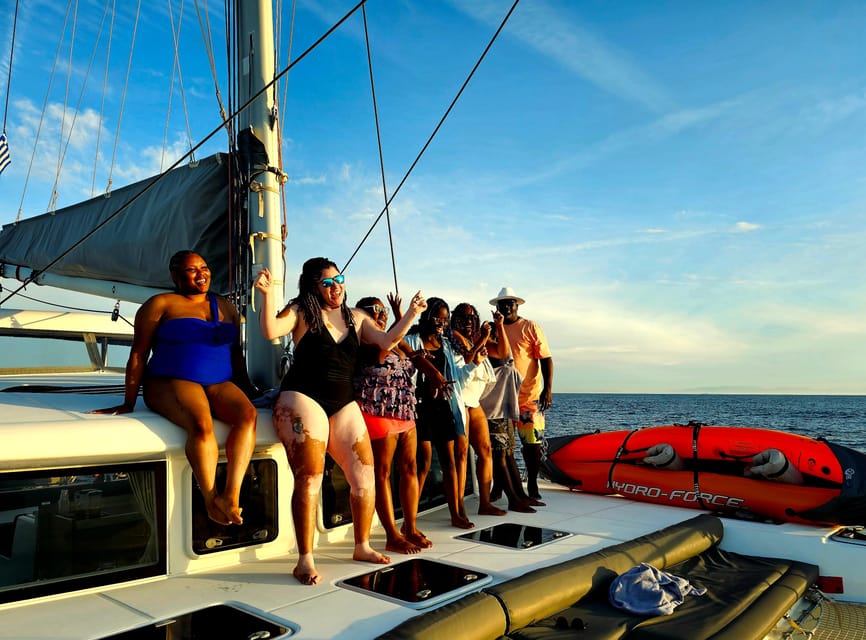 Athens: Riviera Catamaran Tour with Fresh Meal and Drinks - Asteras Bay near Vouliagmeni: the first swim