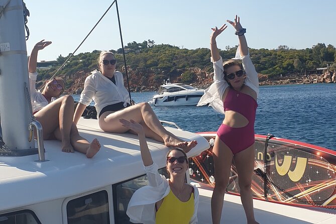 Athens Riviera Catamaran tour with fresh Meal Drinks and Swimming - Greek Lunch Served on Board
