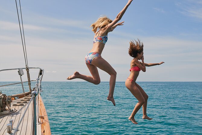 Athens Riviera Sunset Cruise with Snacks and Drinks Included - A Wooden Sailboat with Open-Air Views