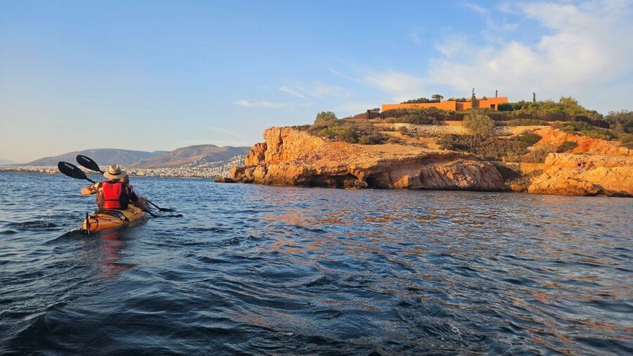 Athens: Sea Kayak Sunset Tour - The second paddle leads into sunset