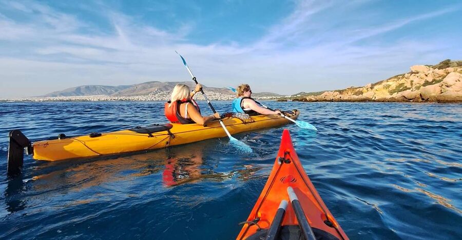 Athens: Sea Kayak Sunset Tour - Getting to Kavouri Beach takes planning