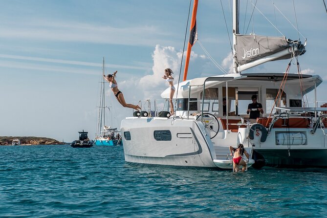 Athens Semi private Morning Catamaran cruise with meal & drinks - Lunch on board, with seafood pasta and Greek salads