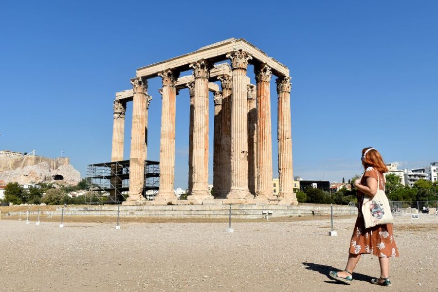 Athens: Temple of Olympian Zeus Ticket and Audio Tour - Ending at the Ancient Balaneion