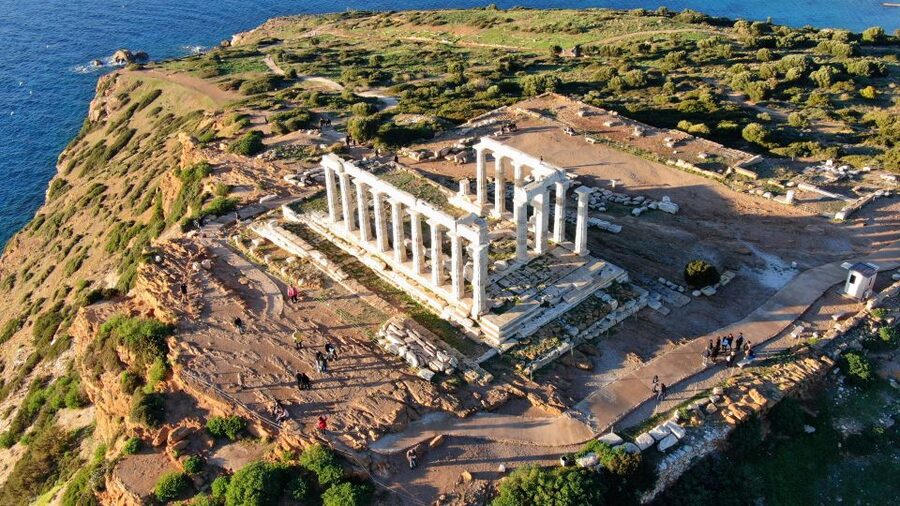 Athens: Temple of Poseidon and Cape Sounion Sunset Tour - Sunset at Cape Sounion