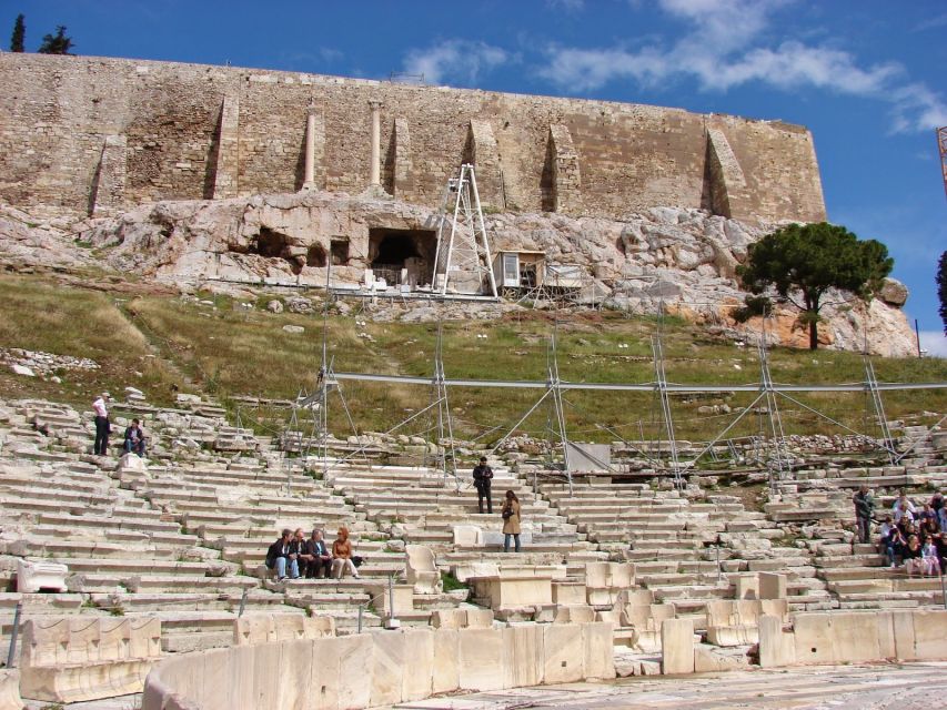 Athens: The Acropolis Walking Group Tour with a French Guide - Odeon of Herodes Atticus and the surviving theater