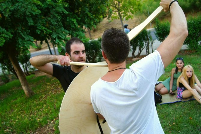 Athens: Unique & Interactive Greek Small Group Warrior Experience - Learning the phalanx with replica equipment