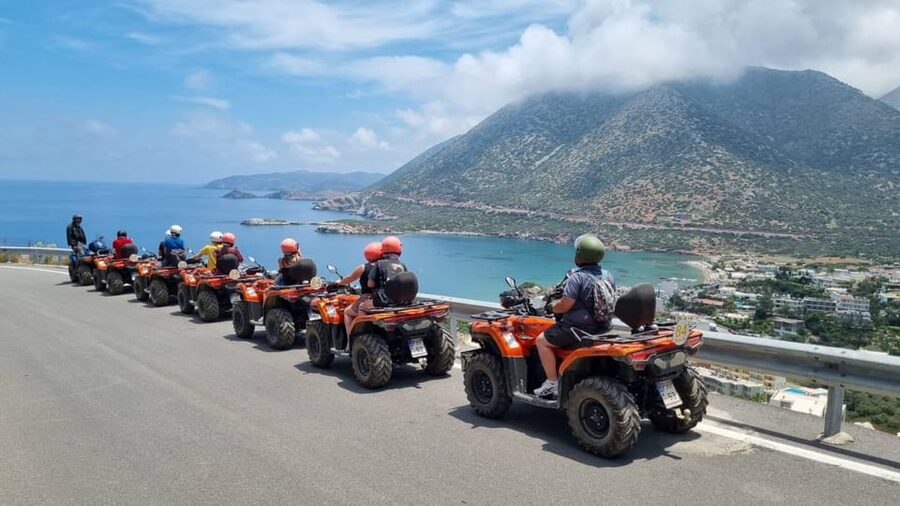 Bali & Panormo Rethymno:Quad Safari & visit Cave 57km 4hours - Riding together, changing drivers, and staying safe