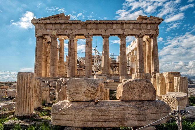 Beat the Heat Acropolis Tour - Small group - Athena Nike and the entrance to the sacred hill
