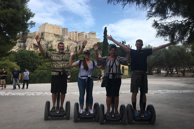 Best of Athens City Segway Tour - Olympian Zeus and the Acropolis Museum view