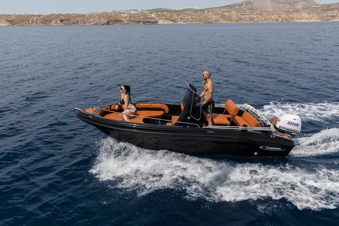 Boat Rental in Santorini License Free - Swimming, snacks, and time on board
