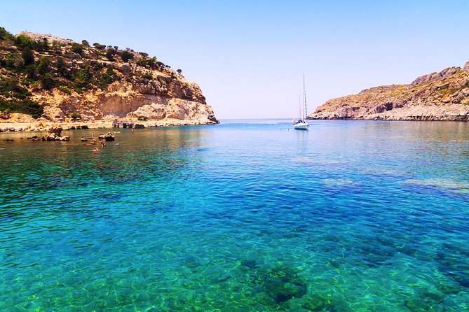 Boat Trip to Anthony Quinn, Kallithea & Traganou Bays - Anthony Quinn Bay for the final swim