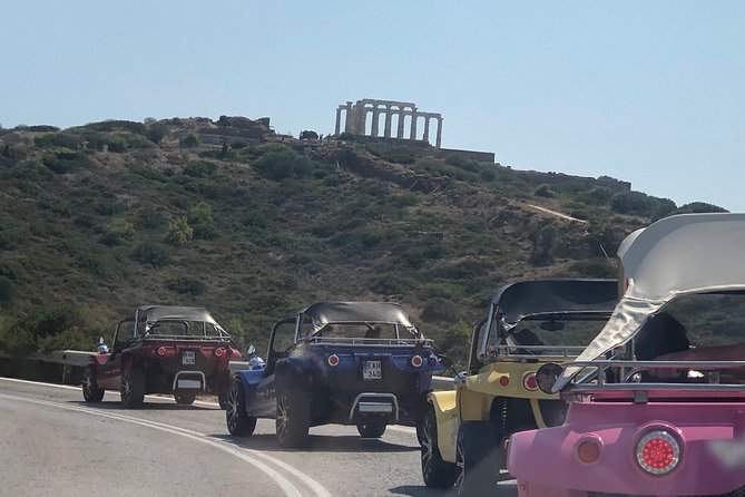 Buggy Tour in Ancient Ruins and Temples around Athens-SOUNIO Poseidon Temple - Temple of Poseidon rewards the long ride