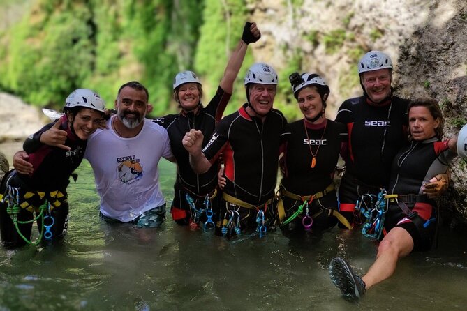 Canyoning in the water - Kourtaliotiko Gorge - A river walk through the gorge